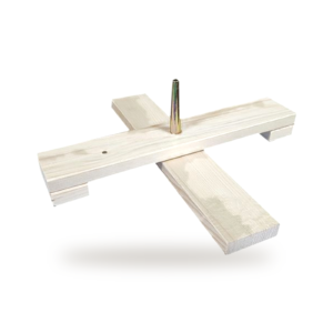 Houten Kruis Mini Easyfix kerstboomstandaard voor kerstbomen van 100-150 cm